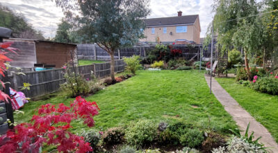 Maggie's garden set for winter, 16th October 2021